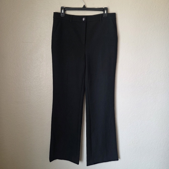 White House Black Market Pants - White House Black Market Black Straight-Leg Trousers